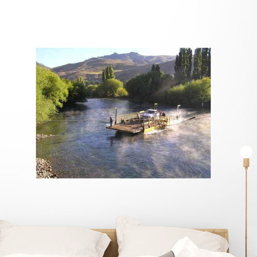 Rio Limay Cruce Balsa Wall Decal