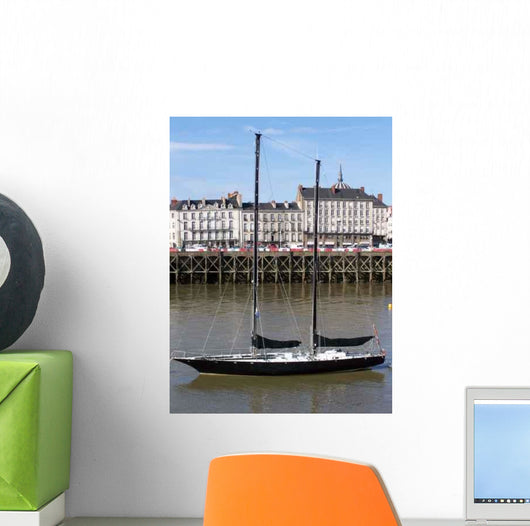 Nantes Right Bank Quay Wall Decal