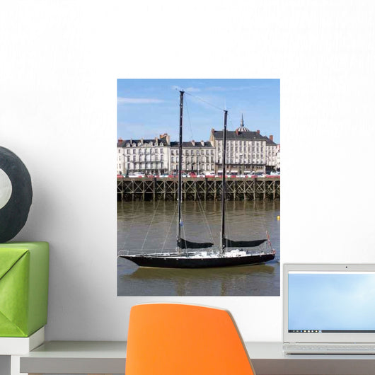 Nantes Right Bank Quay Wall Decal