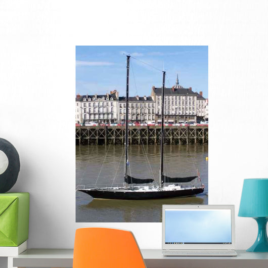 Nantes Right Bank Quay Wall Decal