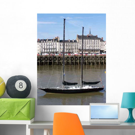 Nantes Right Bank Quay Wall Decal