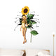 Sunflower Fairy Wall Decal