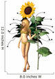 Sunflower Fairy Wall Decal