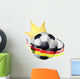 Soccer King Hearts Wall Decal