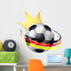 Soccer King Hearts Wall Decal