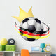 Soccer King Hearts Wall Decal