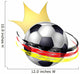 Soccer King Hearts Wall Decal