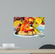Fruit salad on waffle Wall Mural