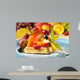 Fruit salad on waffle Wall Mural