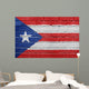 Flag Puerto Rico Brick Wall Decal