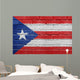 Flag Puerto Rico Brick Wall Decal