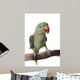Parakeet Alexandrine White Wall Decal Design 2