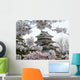 Matsumoto Castle during Cherry-blossom Wall Decal