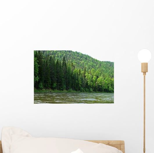 Siberian Mountain River Mana Wall Decal