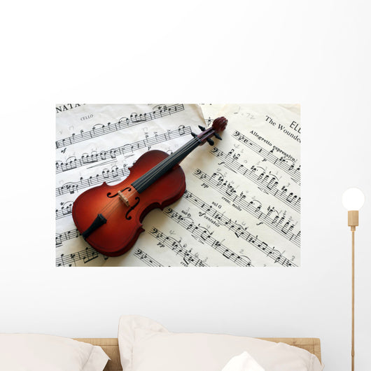 Cello with Music Wall Decal
