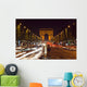 Arc Triomphe and Champs-elysees Wall Decal