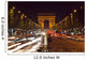 Arc Triomphe and Champs-elysees Wall Decal