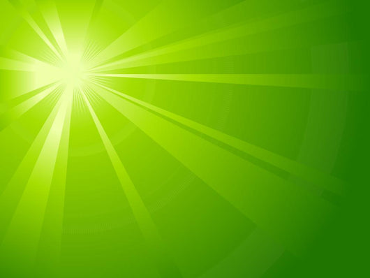 Asymmetric Green Light Burst Wall Decal