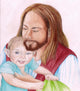Jesus Christ Holding Infant Wall Decal