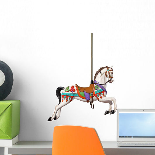 Merry-go-round Horse with Pole Wall Decal