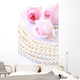 String of pearls and roses Wall Decal