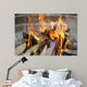 Wood Fire Wall Decal