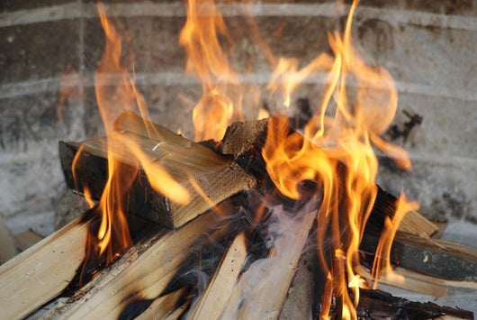 Wood Fire Wall Decal