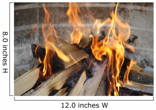 Wood Fire Wall Decal