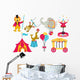 Under Big Top Wall Decal Sticker Set