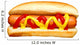 Hot Dog with Ketchup Wall Decal