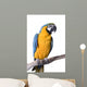 Macaw Blue and Gold Wall Decal