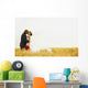 Bride And Groom Kiss Wall Mural