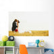 Bride And Groom Kiss Wall Mural