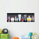 Cream Perfume Lipstick and Wall Decal Panoramic