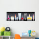 Cream Perfume Lipstick and Wall Decal Panoramic