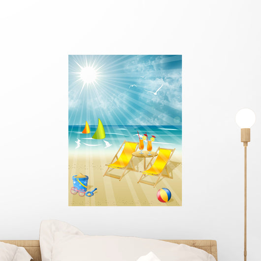 Summer Holidays Wall Decal