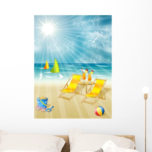 Summer Holidays Wall Decal