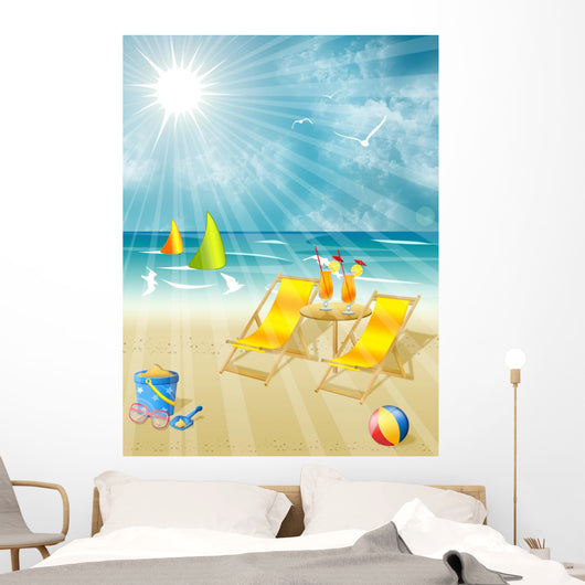 Summer Holidays Wall Decal