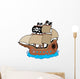 Pirate Ship Wall Decal Design 2