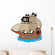 Pirate Ship Wall Decal Design 2