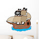 Pirate Ship Wall Decal Design 2