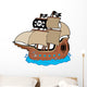 Pirate Ship Wall Decal Design 2