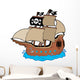 Pirate Ship Wall Decal Design 2