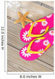 Flip Flops and Starfish Wall Decal