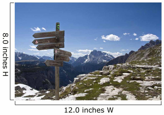 Signpost Mountains Wall Decal