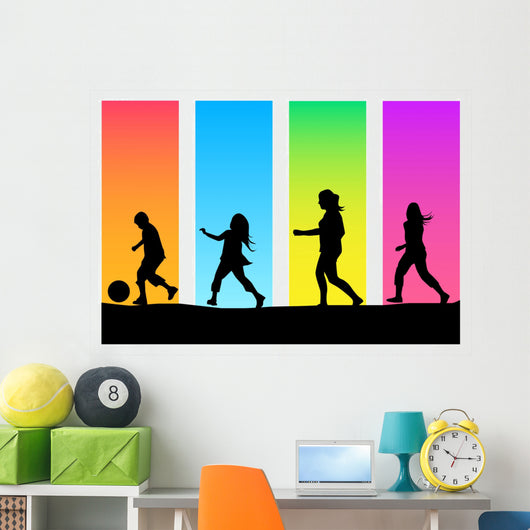 Children Playing Wall Decal