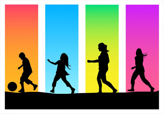 Children Playing Wall Decal