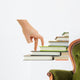 Hand and Book Stairs Wall Decal