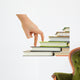 Hand and Book Stairs Wall Decal