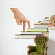 Hand and Book Stairs Wall Decal